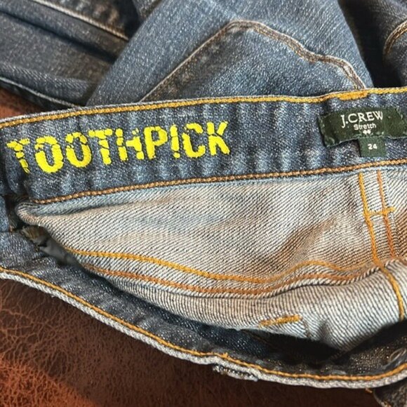 J.Crew Toothpick Skinny Jeans Size 24‎ Dark Wash Denim - Picture 4 of 4